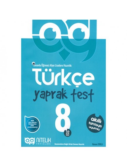 Nitelik Yayınları 8. Sınıf Türkçe Yaprak Test