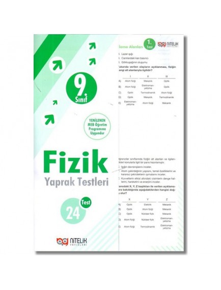 Nitelik Yayınları 9. Sınıf Fizik Yaprak Testleri