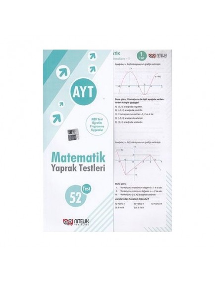 Nitelik Yayınları AYT Matematik 52 Yaprak Test
