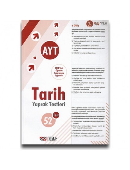 Nitelik Yayınları AYT Tarih Yaprak Testleri