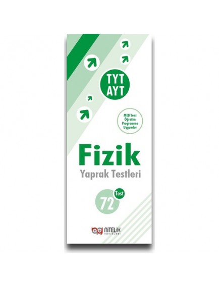 Nitelik Yayınları TYT-AYT Fizik Yaprak Testleri