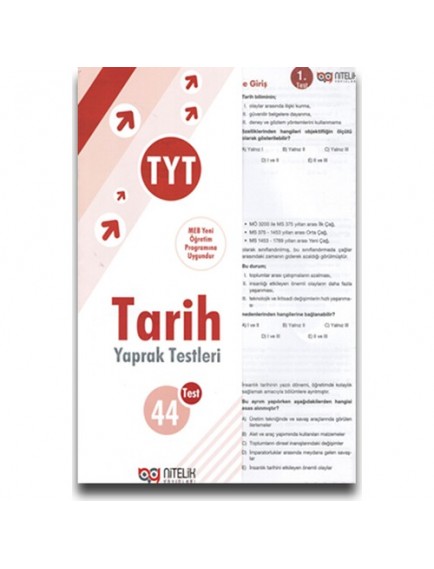 Nitelik Yayınları TYT Tarih Yaprak Test