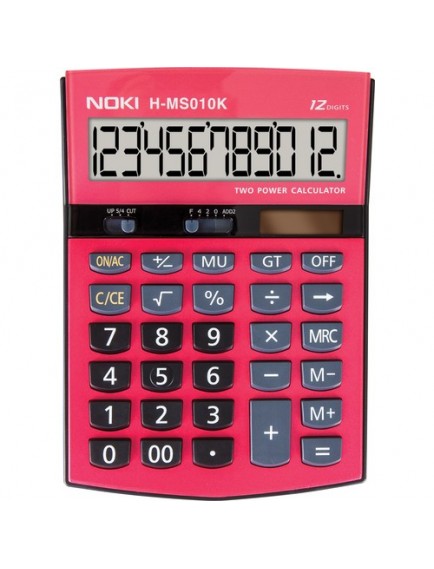 Noki Kırmızı Plastik Panel Hesap Makinesi H-Ms010K