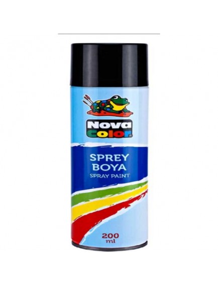 Nova Color 200Ml Siyah Sprey Boya Nc-805