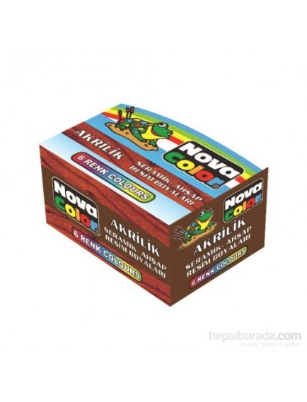 Nova Color 6 Renk 30Ml Şişe Akrilik Boya Nc-180