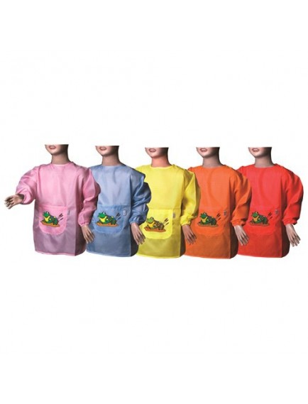 Nova Color Kırmızı Öğrenci Çalışma Önlüğü Nc-4107
