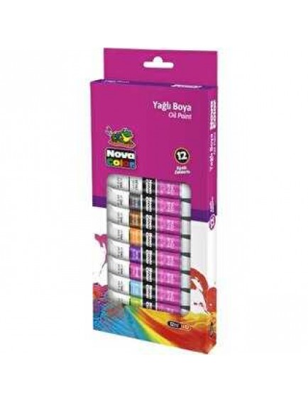 Nova Color Yağlı Boya Tüp 12Ml 12'Li Nc-796