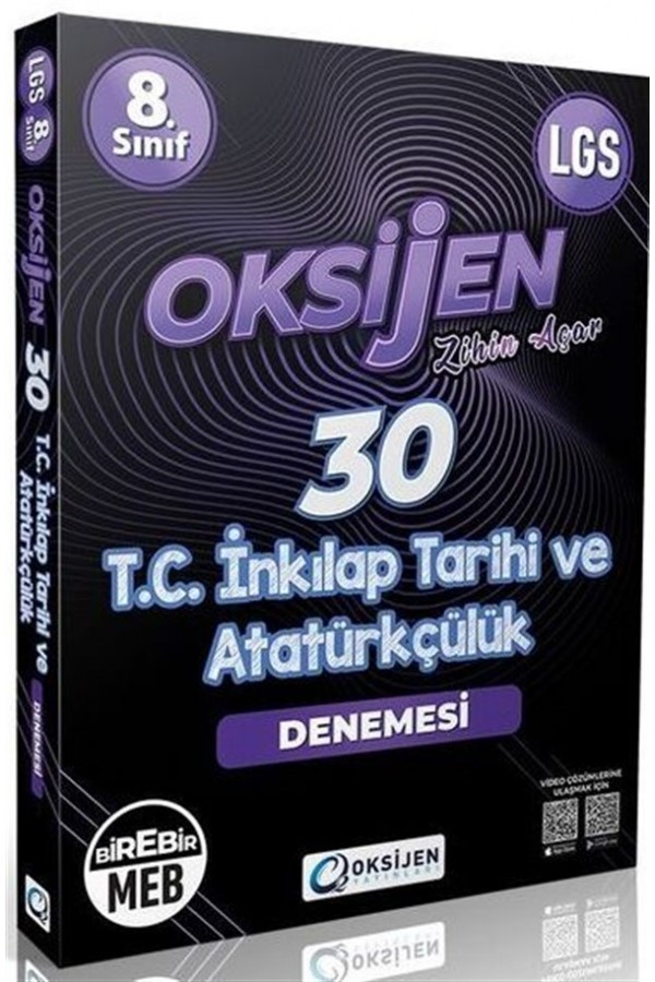 Oksijen Yayınları 8. Sınıf Lgs T.C. İnkılap Tarihi Ve Atatürkçülük 30 Deneme