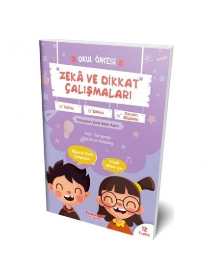 Okul Öncesi Zeka ve Dikkat Çalışmaları (12 Kitap) - Oğuzhan Sulubey - Yumurcak Yayınları
