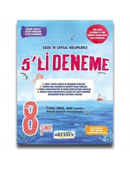 Okyanus Yayınları 8. Sınıf 5'Li Deneme