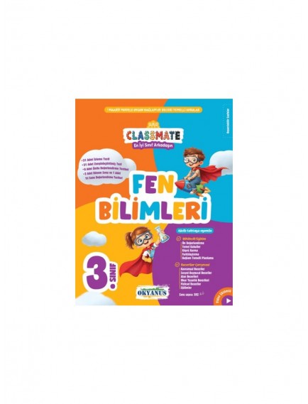 Okyanus Yayınları 3. Sınıf Fen Bilimleri Classmate Soru Bankası