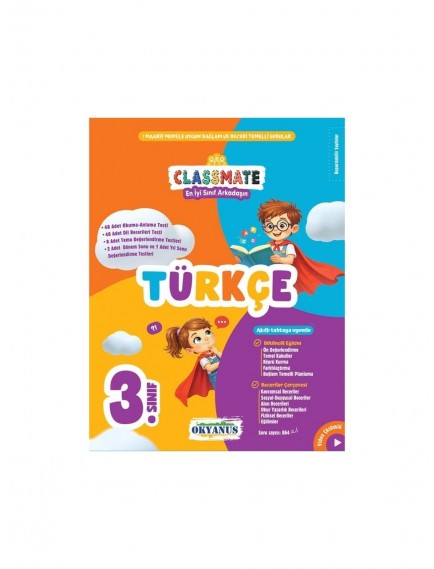 Okyanus Yayınları 3. Sınıf Türkçe Classmate Soru Bankası