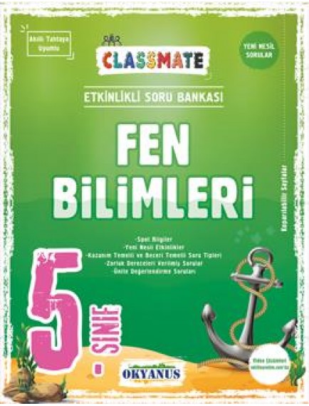 Okyanus Yayınları 5. Sınıf Fen Bilimleri Classmate Soru Bankası 