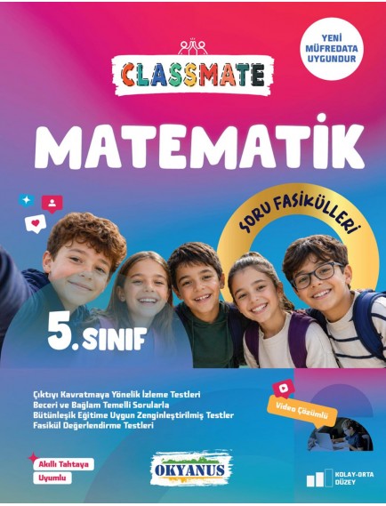 Okyanus Yayınları 5. Sınıf Matematik Classmate Soru Fasikülleri 