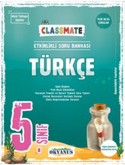 Okyanus Yayınları 5. Sınıf Türkçe Classmate Soru Bankası 