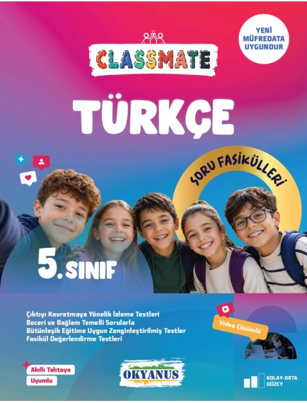 Okyanus Yayınları 5. Sınıf Türkçe Classmate Soru Fasikülleri 