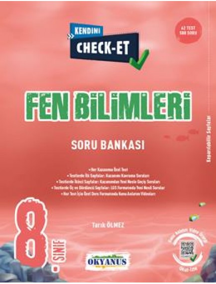 Okyanus Yayınları 8. Sınıf Fen Bilimleri Kendini Check-Et Soru Bankası