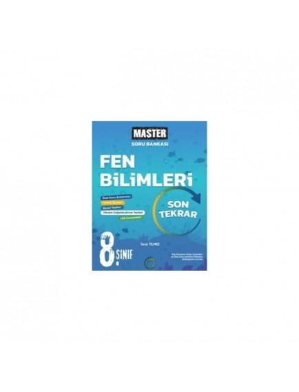 Okyanus Yayınları 8. Sınıf Fen Bilimleri Master Son Tekrar Soru Bankası