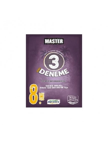 Okyanus Yayınları 8. Sınıf Master 3'Lü Deneme