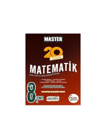 Okyanus Yayınları 8. Sınıf Matematik Master 20 Denemesi (23)