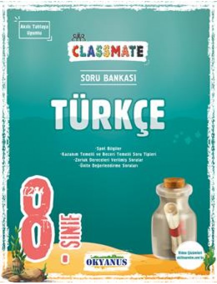 Okyanus Yayınları 8.Sınıf Türkçe Classmate Soru Bankası