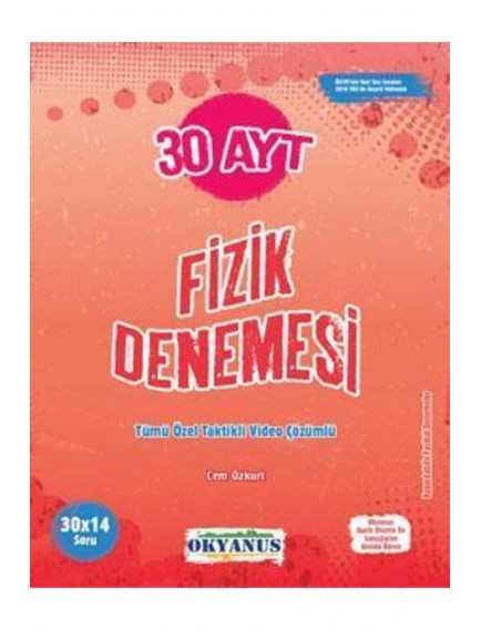 Okyanus Yayınları Ayt Fizik 30 Deneme