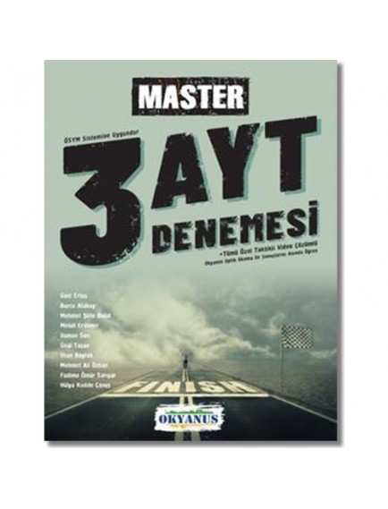 Okyanus Yayınları Ayt Master 3 Deneme
