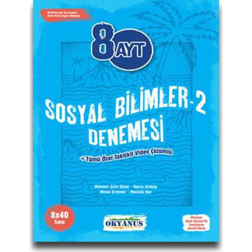 Okyanus Yayınları Ayt Sosyal Bilimler 2 8X40 Denemesi
