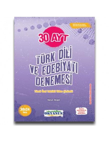 Okyanus Yayınları Ayt Türk Dili Ve Edebiyatı 30 Denemesi