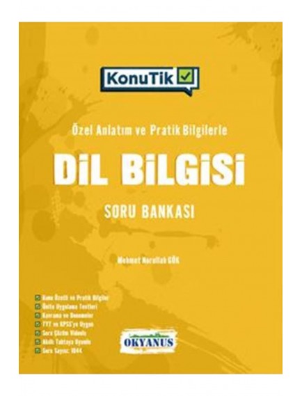 Okyanus Yayınları Tyt Dil Bilgisi Soru Konutik Bankası