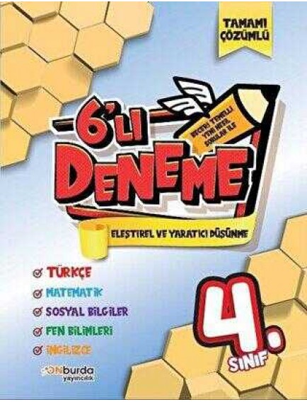 Onburda Yayınları 4. Sınıf 6'Lı Deneme 