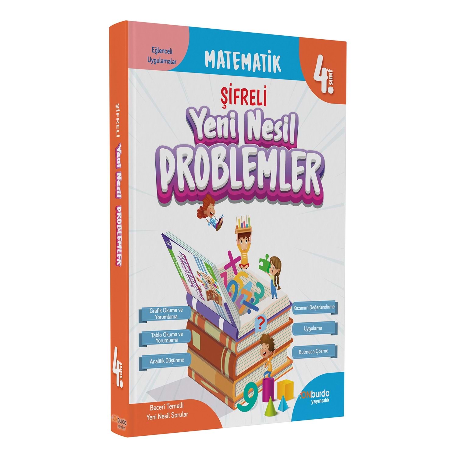 Onburda Yayınları 4. Sınıf Matematik Yeni Nesil Problemler Soru Bankası