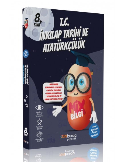 Onburda Yayınları 8. Sınıf T.C İnkılap Tarihi ve Atatürkçülük Mixbilgi Fasikül Soru Bankası