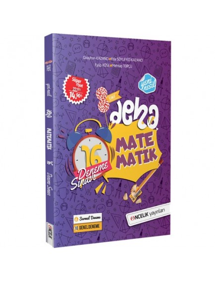 Öncelik Yayınları 8. Sınıf Deha Matematik 16 Deneme Sınavı