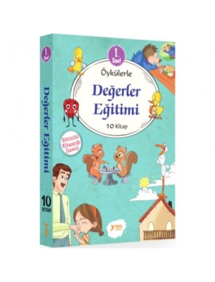 Öykülerle Değerler Eğitim Serisi 1. Sınıf  (10 Kitap) - Kolektif - Yuva Yayınları