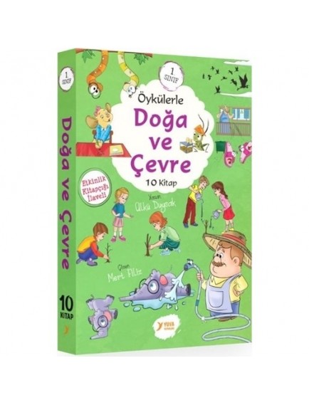 Öykülerle Doğa ve Çevre  1. Sınıf (10 Kitap) - Kolektif - Yuva Yayınları