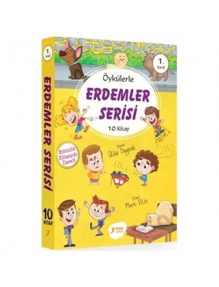 Öykülerle Erdemler Serisi 1. Sınıf (10 Kitap) - Kolektif - Yuva Yayınları
