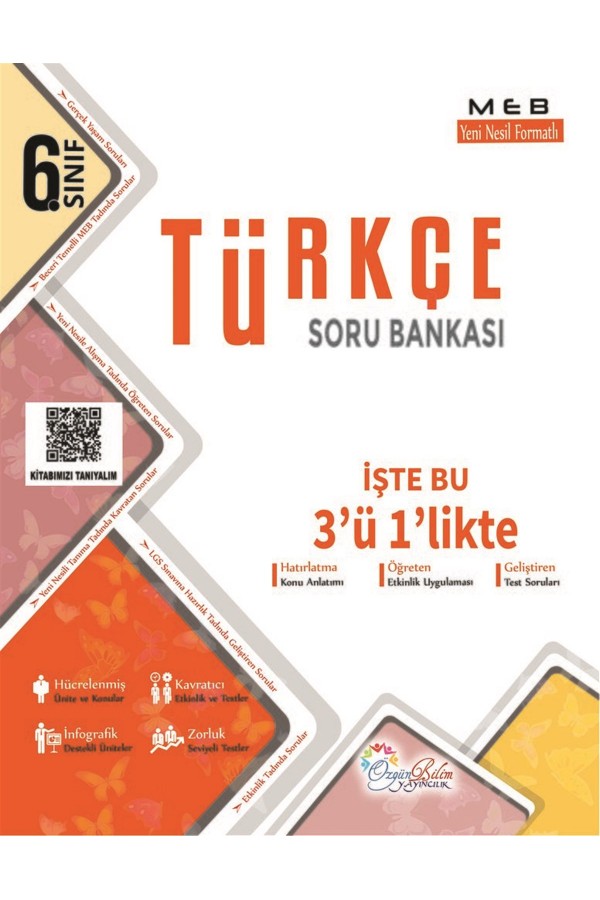 Özgün Bilim Yayınları 6. Sınıf Türkçe Soru Bankası