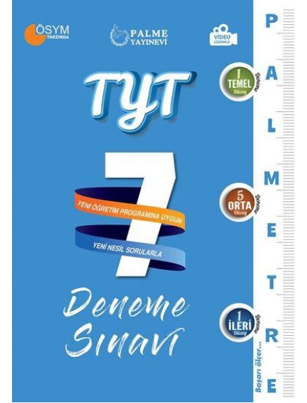 Palme Yayınları Tyt Palmetre Serisi 7 Deneme Sınavı