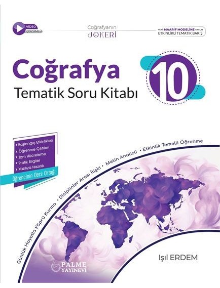 Palme Yayınları 10. Sınıf Coğrafya Joker Soru Kitabı 