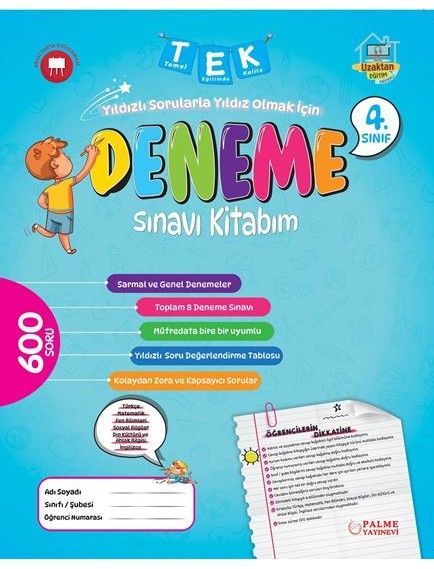 Palme Yayınları 4. Sınıf Tek Deneme Sınavı