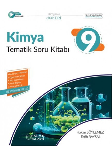 Palme Yayınları 9. Sınıf Kimya Joker Tematik Soru Kitabı