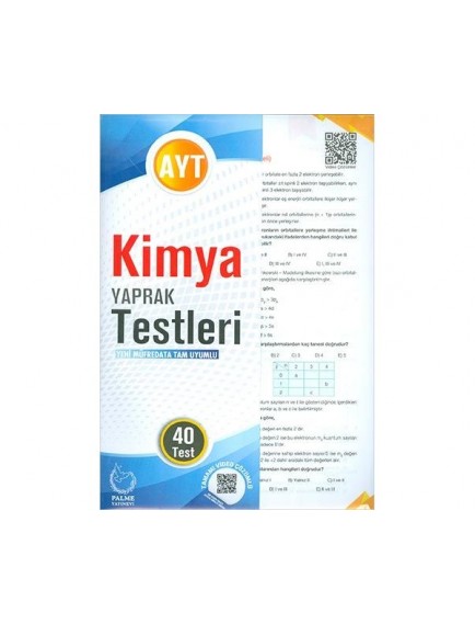 Palme Yayınları Ayt Kimya Yaprak Test