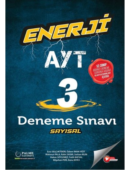 Palme Yayınları Ayt Sayısal 1.Dönem Enerji 3 Deneme Sınavı