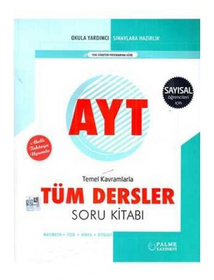 Palme Yayınları Ayt Temel Kavramlarla Tüm Dersler Soru Bankası (Sayısal)