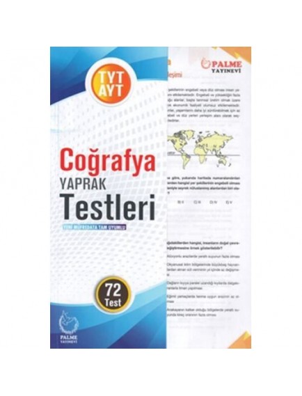 Palme Yayınları Tyt-Ayt Coğrafya Yaprak Test