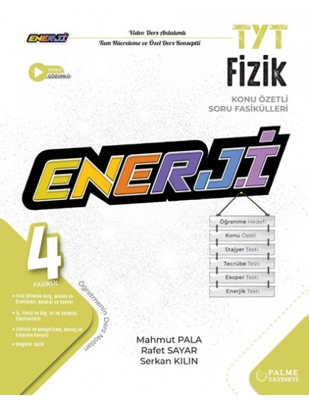 Palme Yayınları Tyt Fizik Enerji Konu Özetli Soru Fasikülleri (4 Fasikül)