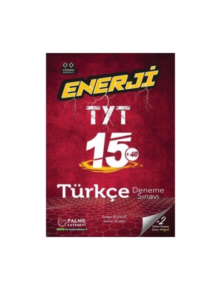 Palme Yayınları Tyt Türkçe Enerji 15 Deneme