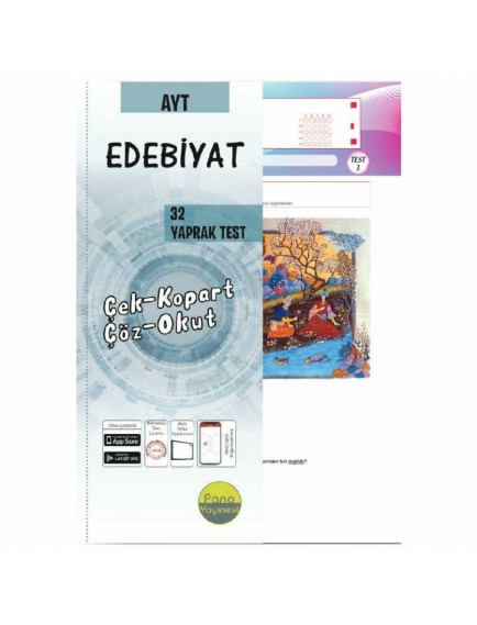 Pano Yayınları Ayt Edebiyat Yaprak Test