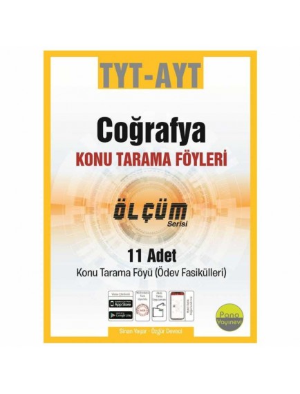Pano Yayınları Tyt-Ayt Coğrafya Konu Tarama Föyleri